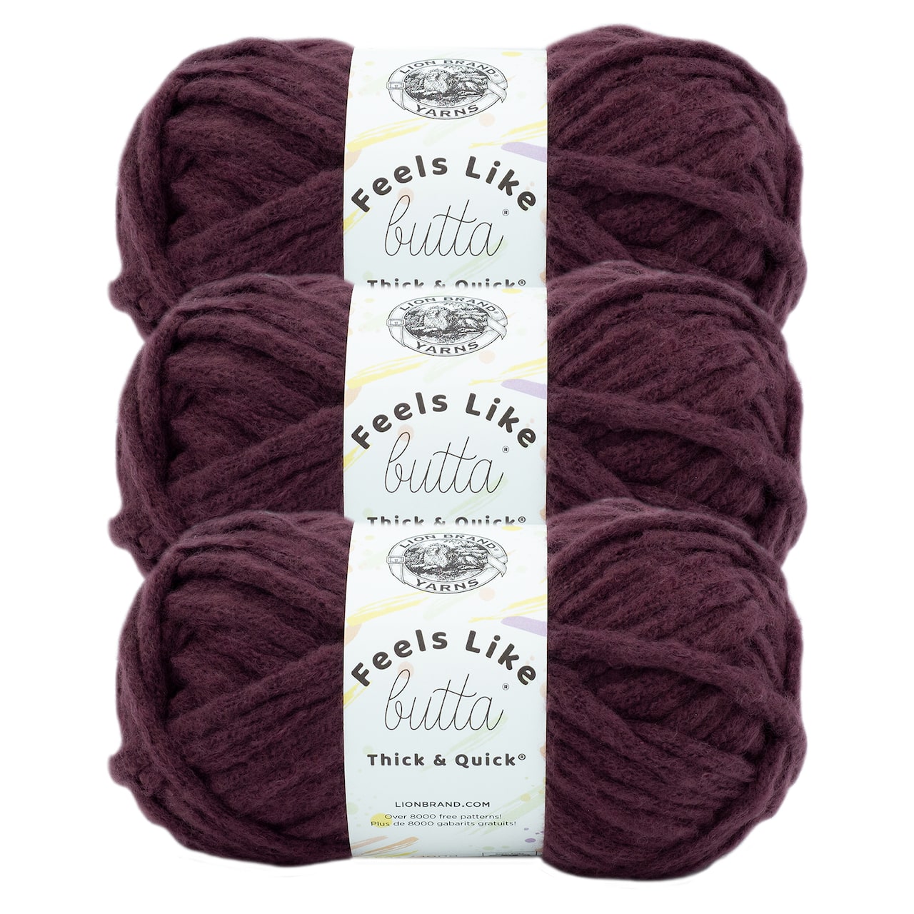 3 Pack Lion Brand® Feels Like Butta® Thick & Quick® Yarn